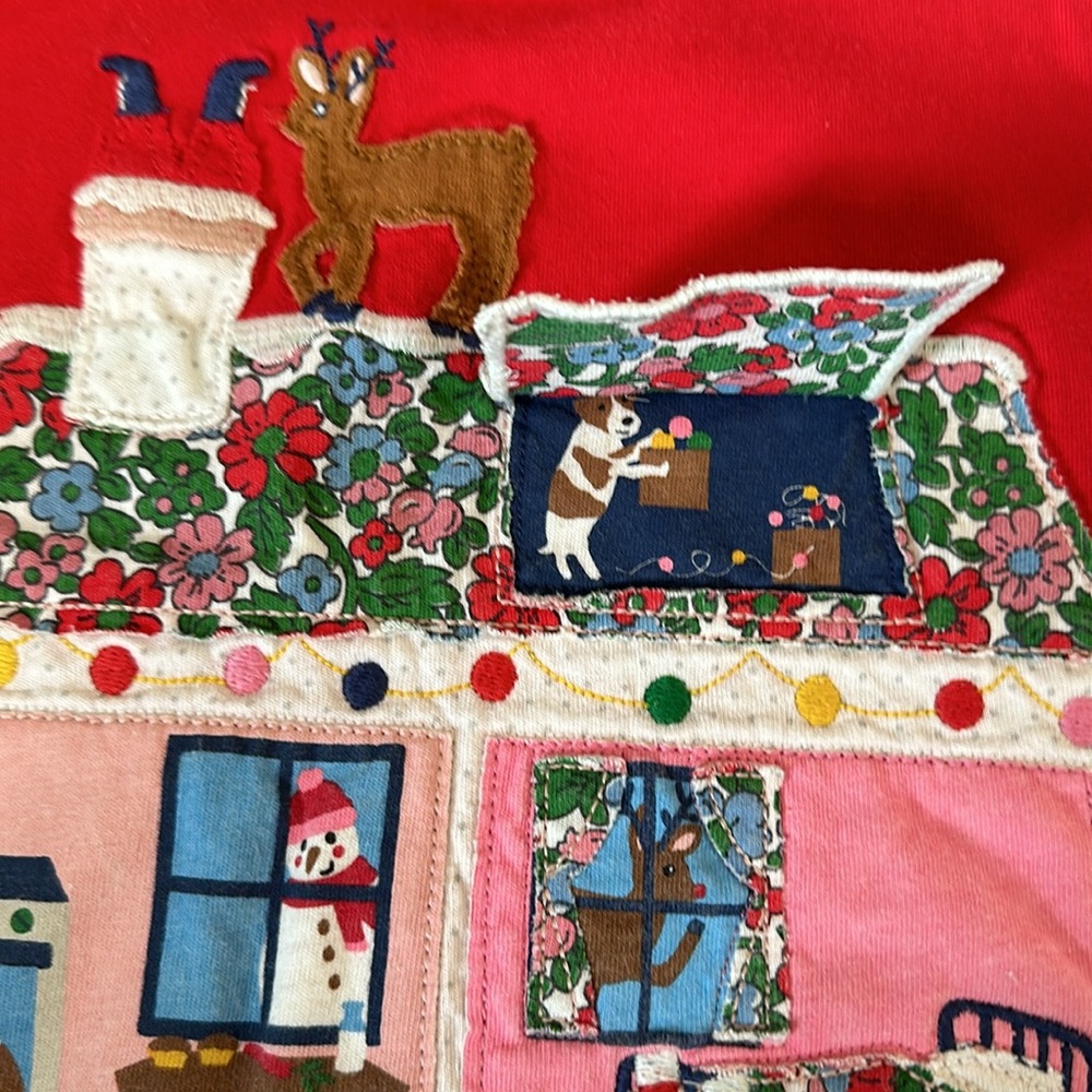 Mini Boden Christmas flap house girls size 7-8 - Picture 3 of 5
